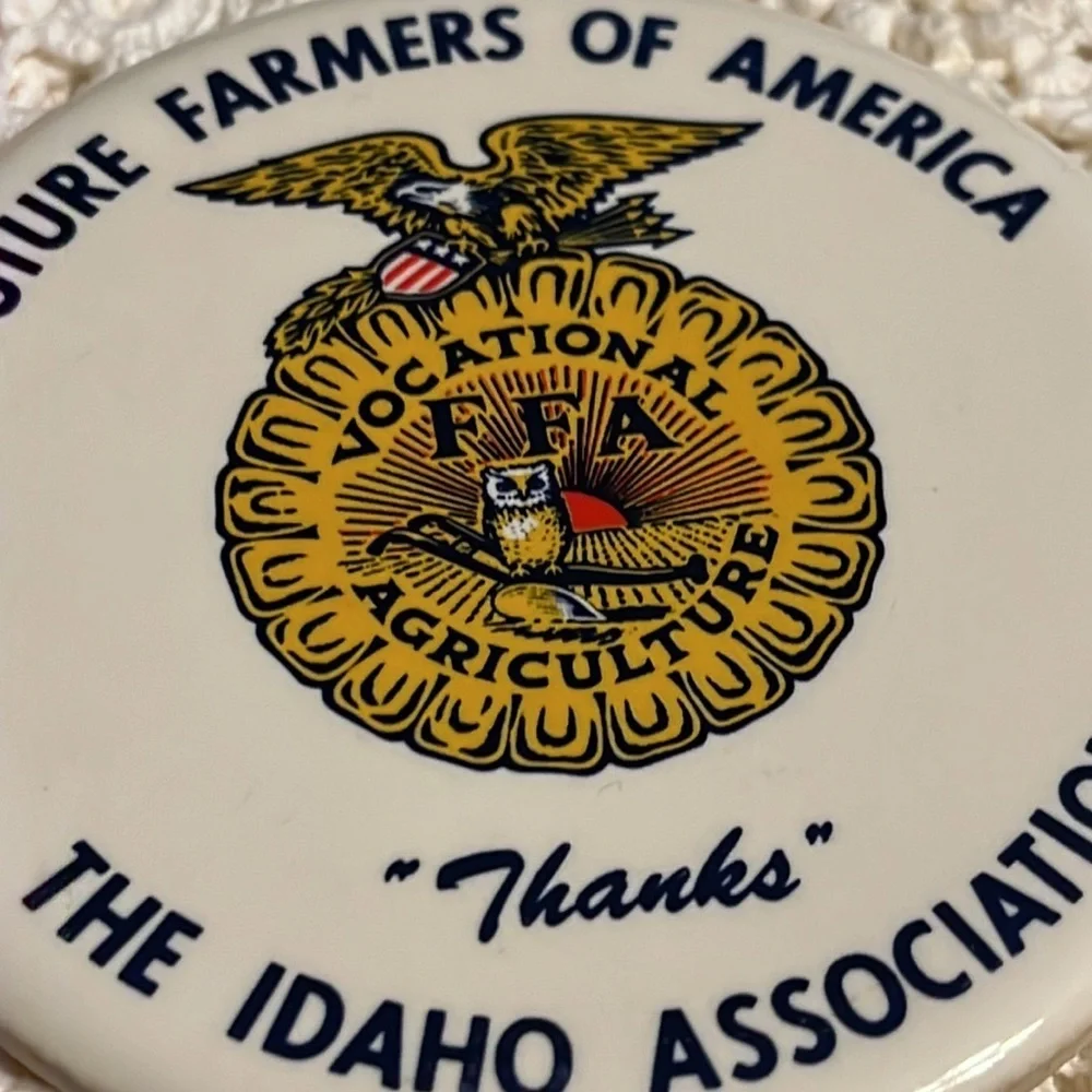 Future Farmers of America Coasters The Idaho Association Ceramic‎ Cork Bottom